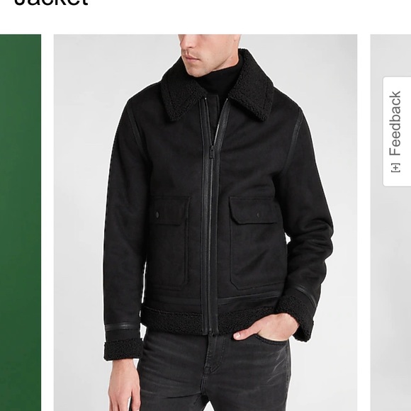 Express NWT Sherpa lined aviator jacket - Picture 2 of 9